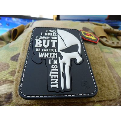 Naszywka SILENT PUNISHER plastikowa z rzepem