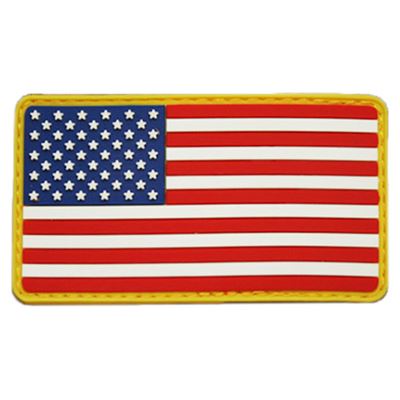 Naszywka flaga USA plastikowa kolorowa VELCRO