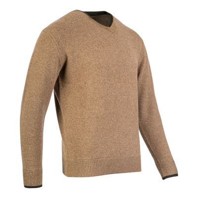 Sweter ASHCOMBE z dekoltem w kształcie litery V z wełny jagnięcej BARLEY JACK PYKE JVNECASHBAR 3