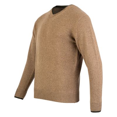 Sweter ASHCOMBE z dekoltem w kształcie litery V z wełny jagnięcej BARLEY JACK PYKE JVNECASHBAR 4
