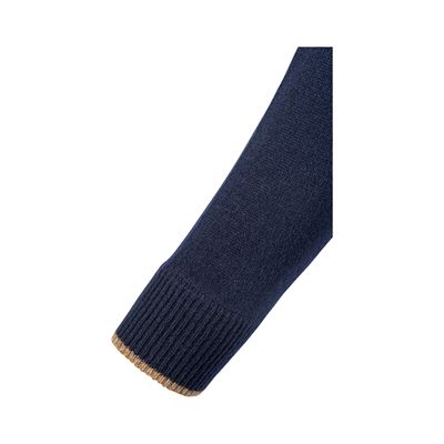Sweter ASHCOMBE z dekoltem w kształcie litery V z wełny jagnięcej NIEBIESKI JACK PYKE JVNECASHNAV 6