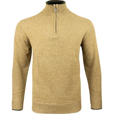 Sweter ASHCOMBE z zamkiem błyskawicznym z wełny jagnięcej BARLEY