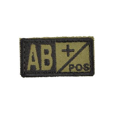 Plaster grupy krwi AB POS VELCRO GREEN