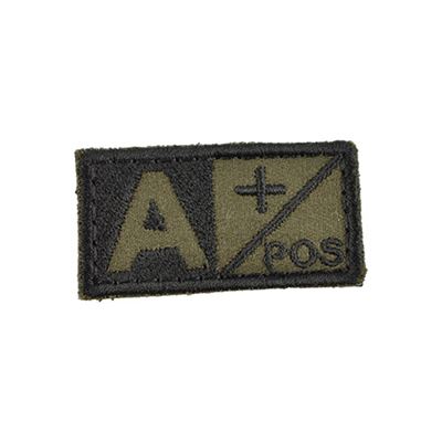 Plaster z grupą krwi A POS VELCRO GREEN