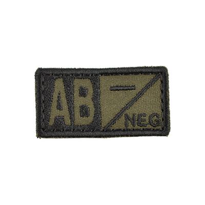 Plaster grupy krwi AB NEG VELCRO GREEN
