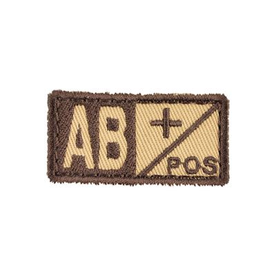 Plaster grupy krwi AB POS VELCRO SAND