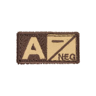 Plaster na grupę krwi A NEG VELCRO SAND