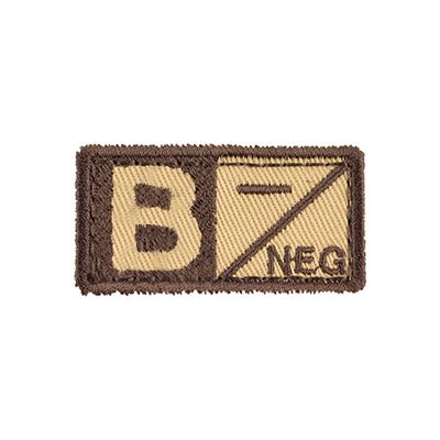 Plaster z grupą krwi B NEG VELCRO SAND