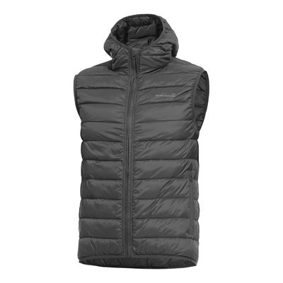 Kamizelka ocieplana AURORA z kapturem CINDER GREY