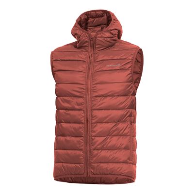 Kamizelka ocieplana AURORA z kapturem MAROON RED