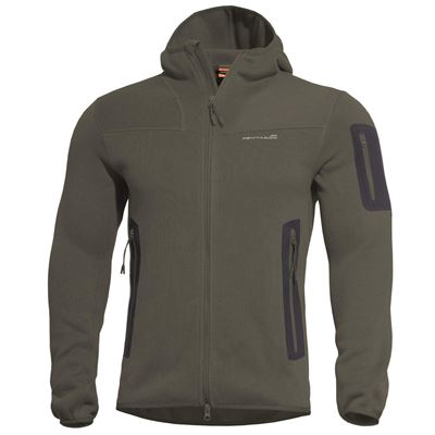 FLEECE bluza z kapturem FALCON PRO POLARTEC® GREEN RAL 7013