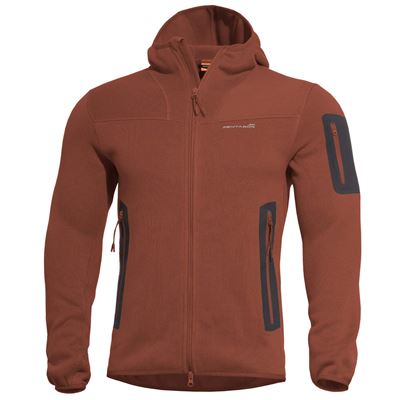 Bluza z kapturem FALCON PRO POLARTEC® MAROON RED FLEECE