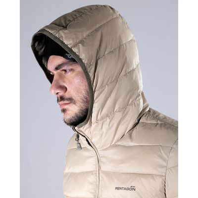 Kurtka z kapturem AURORA 2.0 PUFFER HOODED KHAKI