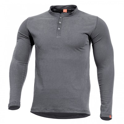 Koszulka ROMEO HENLEY z długim rękawem WOLF GREY