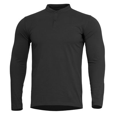 Koszulka ROMEO HENLEY 2.0 z długim rękawem BLACK