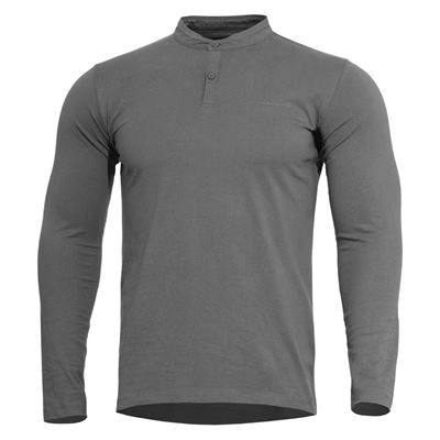 Koszulka ROMEO HENLEY 2.0 z długim rękawem GREY - WOLF GREY