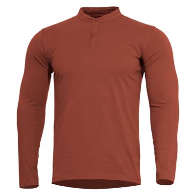 Koszulka ROMEO HENLEY 2.0 z długim rękawem RED