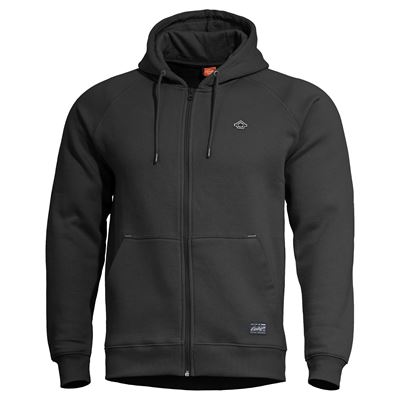 Bluza z kapturem PHAETON ZIP CZARNA