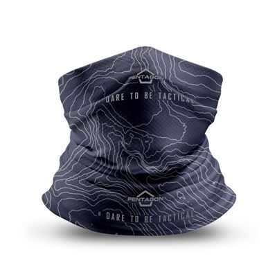 SKIRON TOPOGRAPHIC anatomicznie ukształtowany ocieplacz szyi BLUE