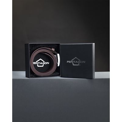 Pasek MONTE ze SREBRNĄ klamrą 35 mm WINNY PENTAGON K17140-STL-10 5