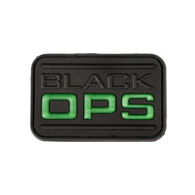Plastikowa naszywka BLACK OPS VELCRO BLACK