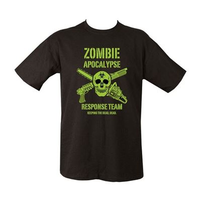 Koszulka ZOMBIE APOKALYPSE nadruk CZARNY