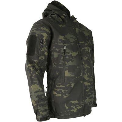 Kurtka softshell TACTICAL PATRIOT w kamuflażu BTP BLACK