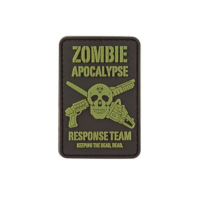 Plastikowa naszywka ZOMBIE APOCALYPSE na rzep