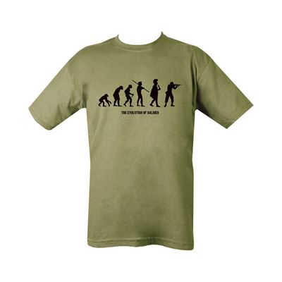 Koszulka z motywem EVOLUTION SOLDIER GREEN
