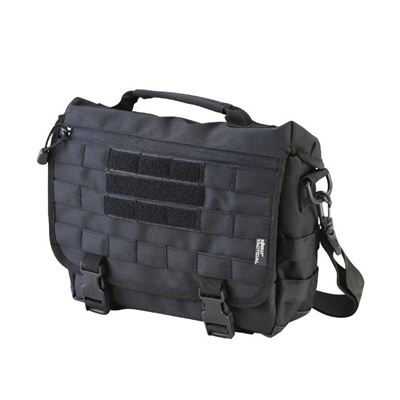 Torba na ramię MESSENGER mała 10 litrów CZARNA