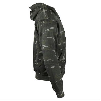 Bluza z kapturem i zamkiem błyskawicznym BTP BLACK