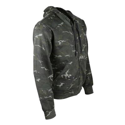 Bluza z kapturem i zamkiem błyskawicznym BTP BLACK
