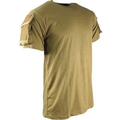 Koszulka TACTICAL VELCRO z krótkim rękawem COYOTE