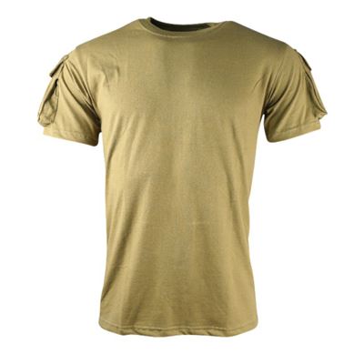 Koszulka TACTICAL VELCRO z krótkim rękawem COYOTE