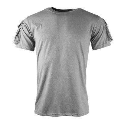 TACTICAL VELCRO koszulka z krótkim rękawem GREY