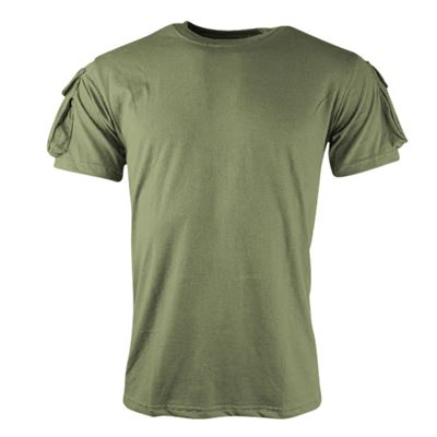 Koszulka TACTICAL VELCRO z krótkim rękawem GREEN