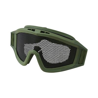 Okulary z metalową siatką OPERATOR ZIELONE