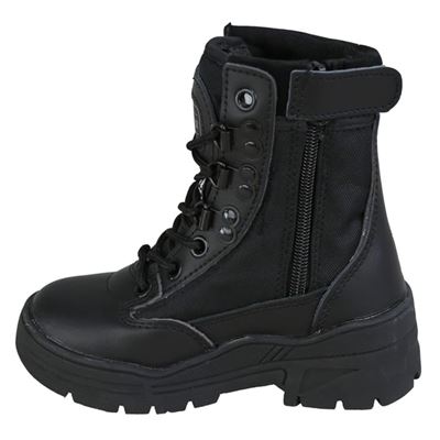 Buty dziecięce PATROL z zamkiem błyskawicznym BLACK