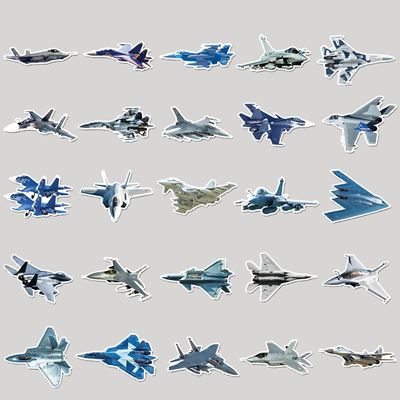 Naklejki SAMOLOTY zestaw 50 sztuk KOMBAT KO-2302-AIR 2