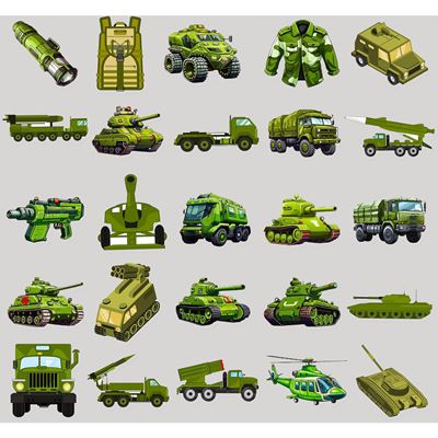 Naklejki ARMY zestaw 50 sztuk KOMBAT KO-2302-ARMY 2