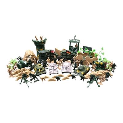 Zestaw zabawek - modele plastikowe KOMBAT FORCE 100 szt