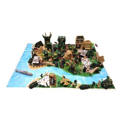 Zestaw zabawek - modele plastikowe KOMBAT FORCE 130 sztuk
