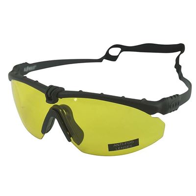 Okulary RANGER z czarną oprawką i żółtymi szkłami