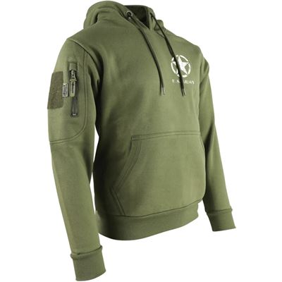 Bluza z kapturem WILLYS JEEP GREEN