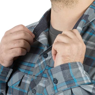 Koszula DEFENDER Mk2 PILGRIM plaid BLUE