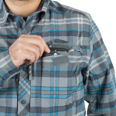 Koszula DEFENDER Mk2 PILGRIM plaid BLUE