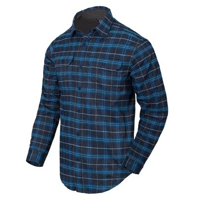 Koszula GREYMAN z długim rękawem BLUE STONEWORK PLAID