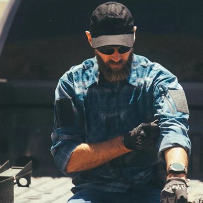 Koszula MBDU WESTERN BLUE PLAID