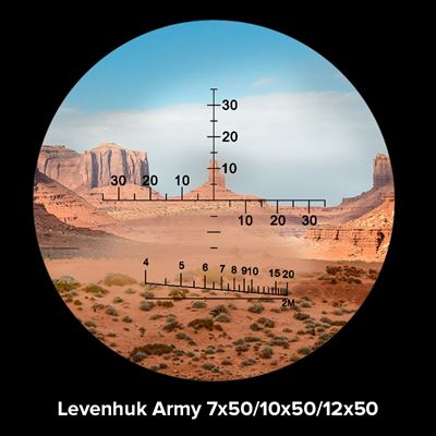 Lornetka z celownikiem 12x50 ARMY ZIELONA Levenhuk LE-81935 2
