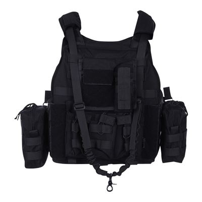 Kamizelka taktyczna RANGER MOLLE splot CZARNA